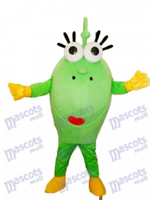 Big Green Eyes Monster Mascot Adult Costume