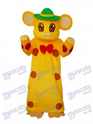 Yellow Library Hang Mice Mouse Mascot Adult Costume Animal