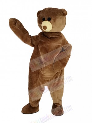 Cute Brown Bear Mascot Costume