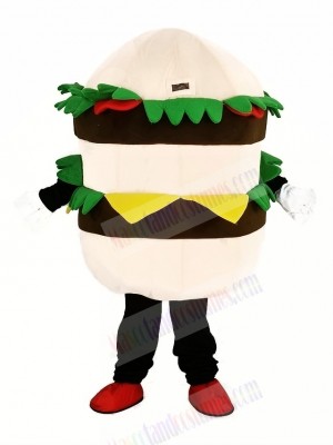 Hamburger with Cheese Mascot Costume Cartoon