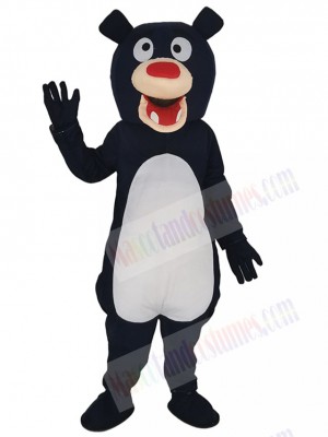 Navy Blue Bear Mascot Costume Animal