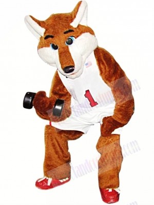 Basketball Sport Fox Mascot Costume 