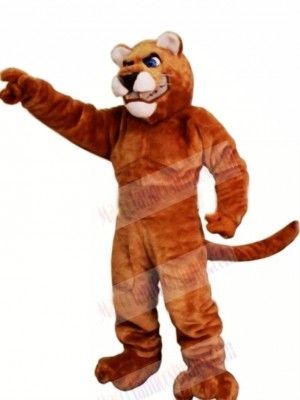 Power Brown Panther Mascot Costumes Adult