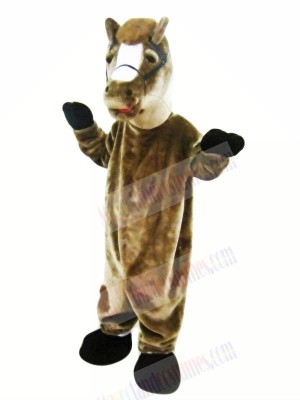 Brown Horse Mascot Costumes Adult	