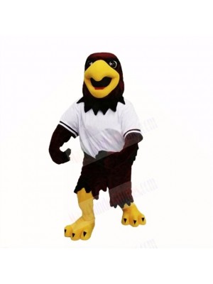 Sport Hawk with White Shirt Mascot Costumes Cartoon