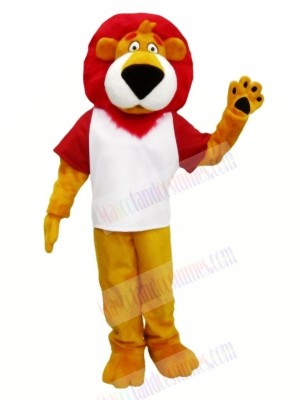 Red Hair Lion Mascot Costumes Cartoon	