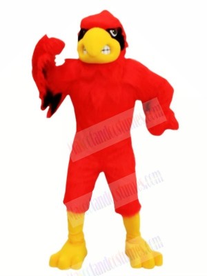 Red Fierce Cardinal Mascot Costumes Cartoon