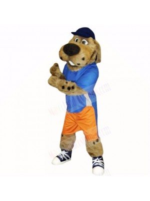 Sport Dog with Blue Hat Mascot Costumes School