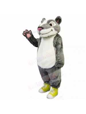 Grey White Hamster Mascot Costumes Animal
