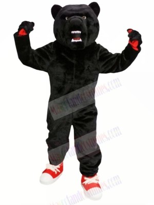 High School Black Bear Mascot Costumes Adult