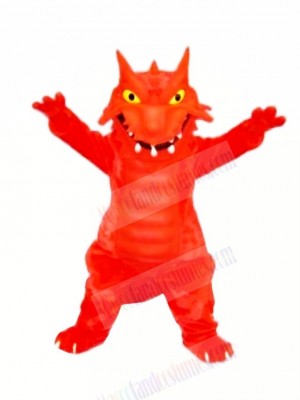 Red Blaze Dragon Mascot Costumes Cartoon