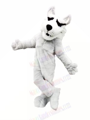 White Husky Mascot Costumes Cartoon	
