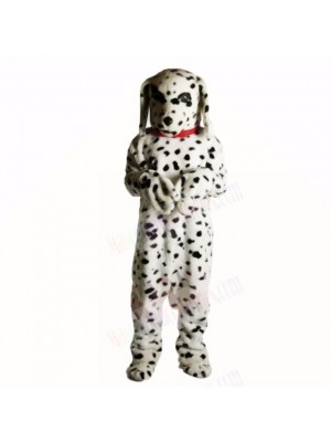Spotted Dog with Red Necklet Mascot Costumes Adult