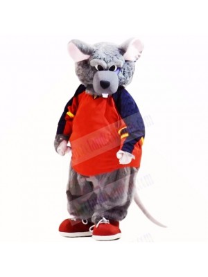 Sport Rat with Red Clothes Mascot Costumes Cartoon