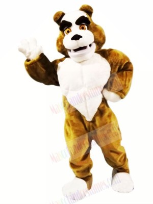 Power Muscular Bulldog Mascot Costumes Cartoon	