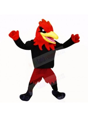 Sport Roadrunner with Black Shirt Mascot Costumes Adult