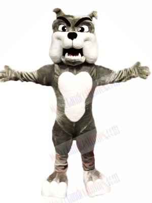 Quality Grey Bulldog Mascot Costumes Cartoon