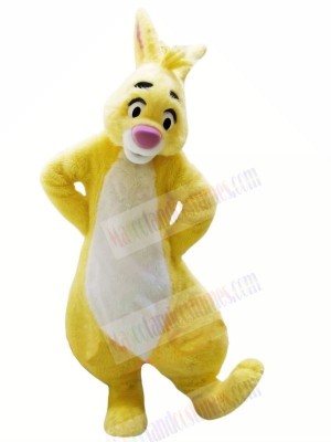 Yellow Rabbit with Big Eyes Mascot Costumes Animal