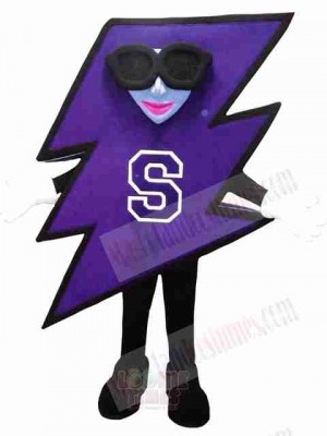 Cool Lightning Mascot Costume 