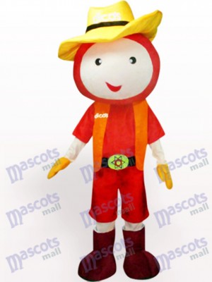 Straw Hat Doll Plush Adult Mascot Costume
