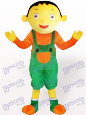Suspender Trousers Boy Adult Mascot Costume