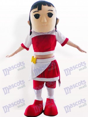 Pretty Girl Cartoon Adult Mascot Costume