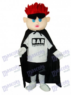 Red Hair Boy (facelift) Mascot Adult Costume Cartoon People  