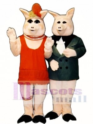 Cute Peaches Pig Mascot Costume Animal 