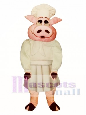 Baker Bacon Hog Mascot Costume Animal 