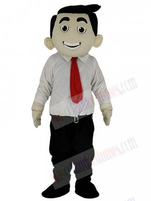 Red Tie Office Boy Business Mascn Maot Costumes People