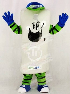 The Trash with Blue Hat Mascot Costume School