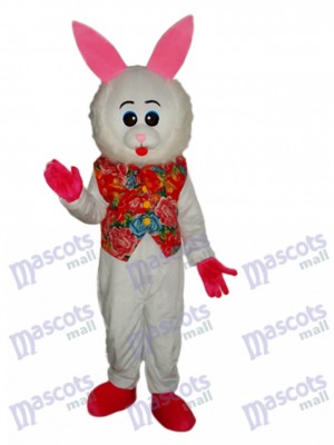 Easter Furry Face Rabbit Mascot Adult Costume Animal 
