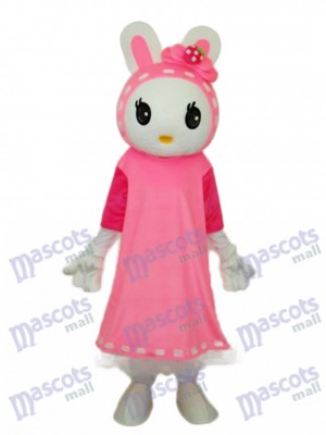 Easter Miss Rabbit Mascot Adult Costume