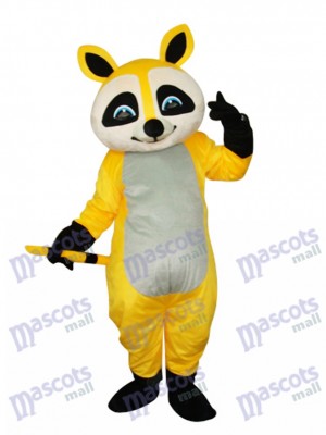 Yellow Raccoon Mascot Adult Costume Animal 