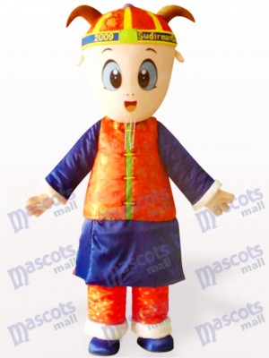 Male Sheep In Traditional Chinese Clothing Adult Mascot Costume