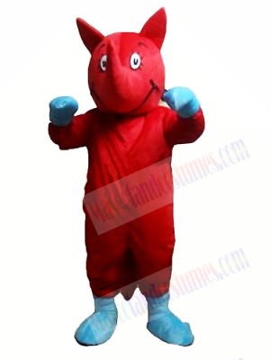 Red Rhino Mascot Costumes