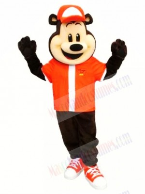 Sport School Bear Mascot Costume 