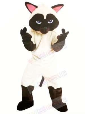 Funny Sally Siamese Cat Mascot Costumes Cartoon	