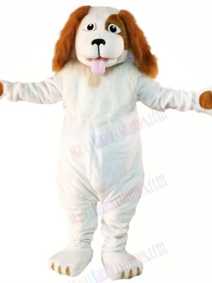 White Wizard Dog Mascot Costumes Cartoon