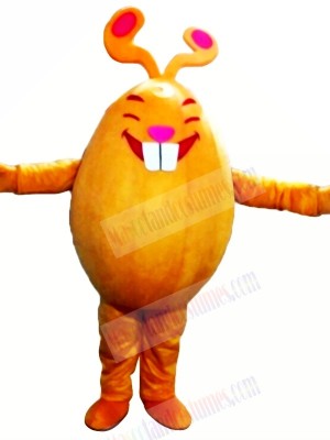 Orange Rabbit Monster Mascot Costumes Cartoon	