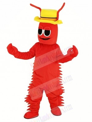 Red Conrad Crawdad Mascot Costume