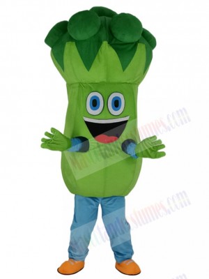 Bruce Broccoli Mascot Costume Cartoon	
