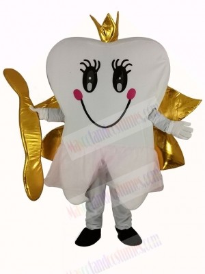 Golden Tooth Fairy Teeth Mascot Costume