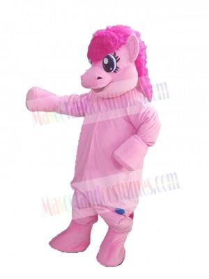 Pink Pony Horse Mascot Costume Animal