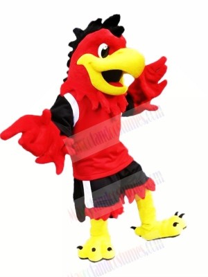 Red Cool Eagle Mascot Costumes Cartoon