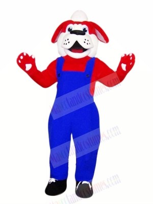 Cute Red Dog with Black Shoes Mascot Costumes Animal