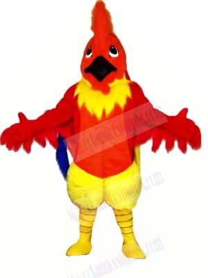 Funny Red Rooster Mascot Costumes Cartoon