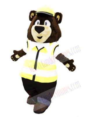 Carl Bear Social Worker Mascot Cotsumes Bear