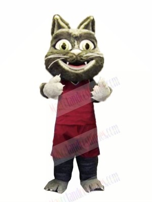 Furry Cat with Suit Mascot Costumes