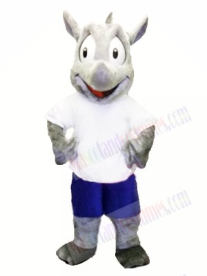 Sport Mascot Costume Robert Rhino Mascot Costume for Adult 